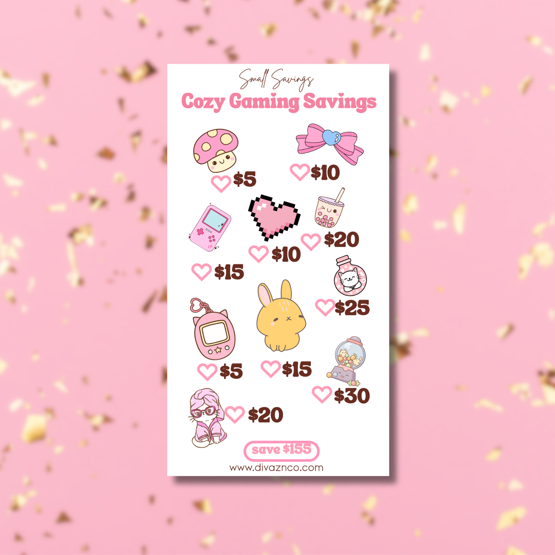 Cozy Gaming Savings Challenge