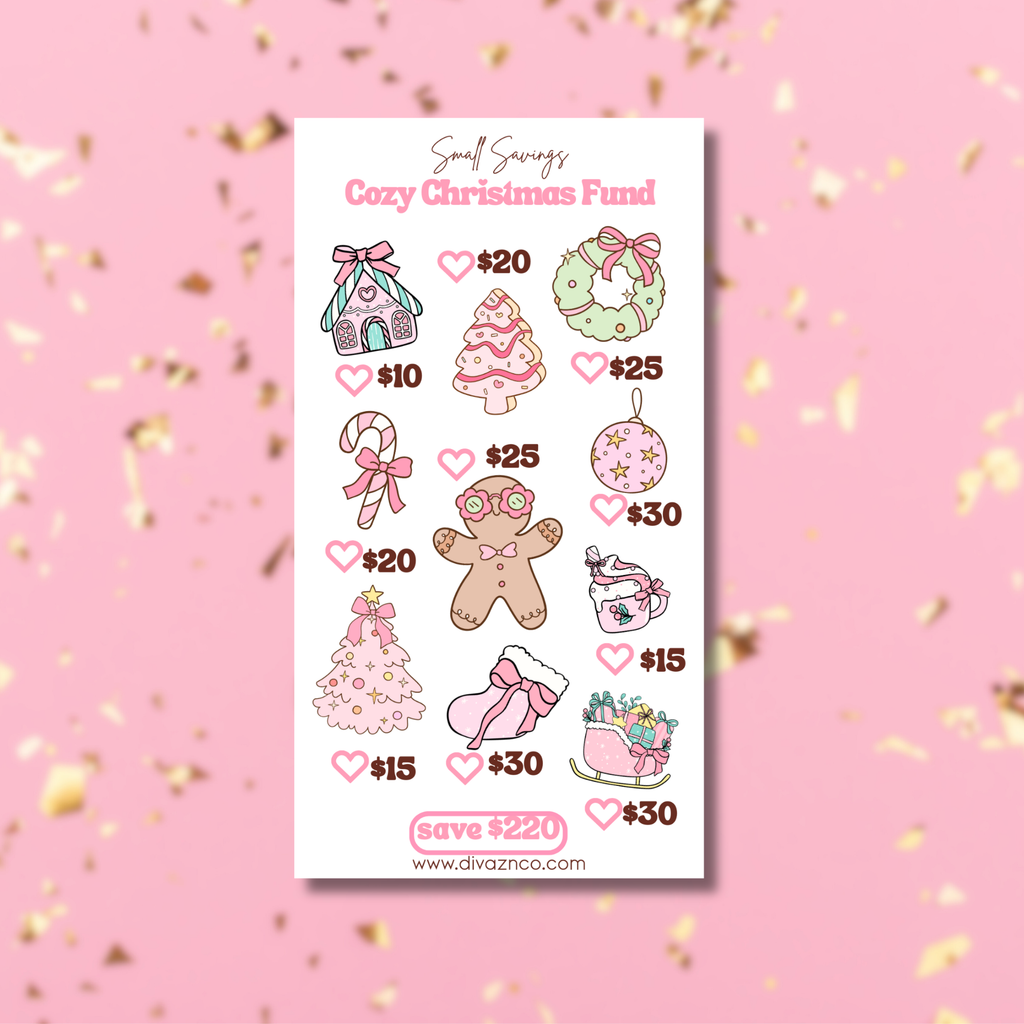 Cozy Christmas Fund Savings Challenge