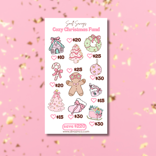 Cozy Christmas Fund Savings Challenge