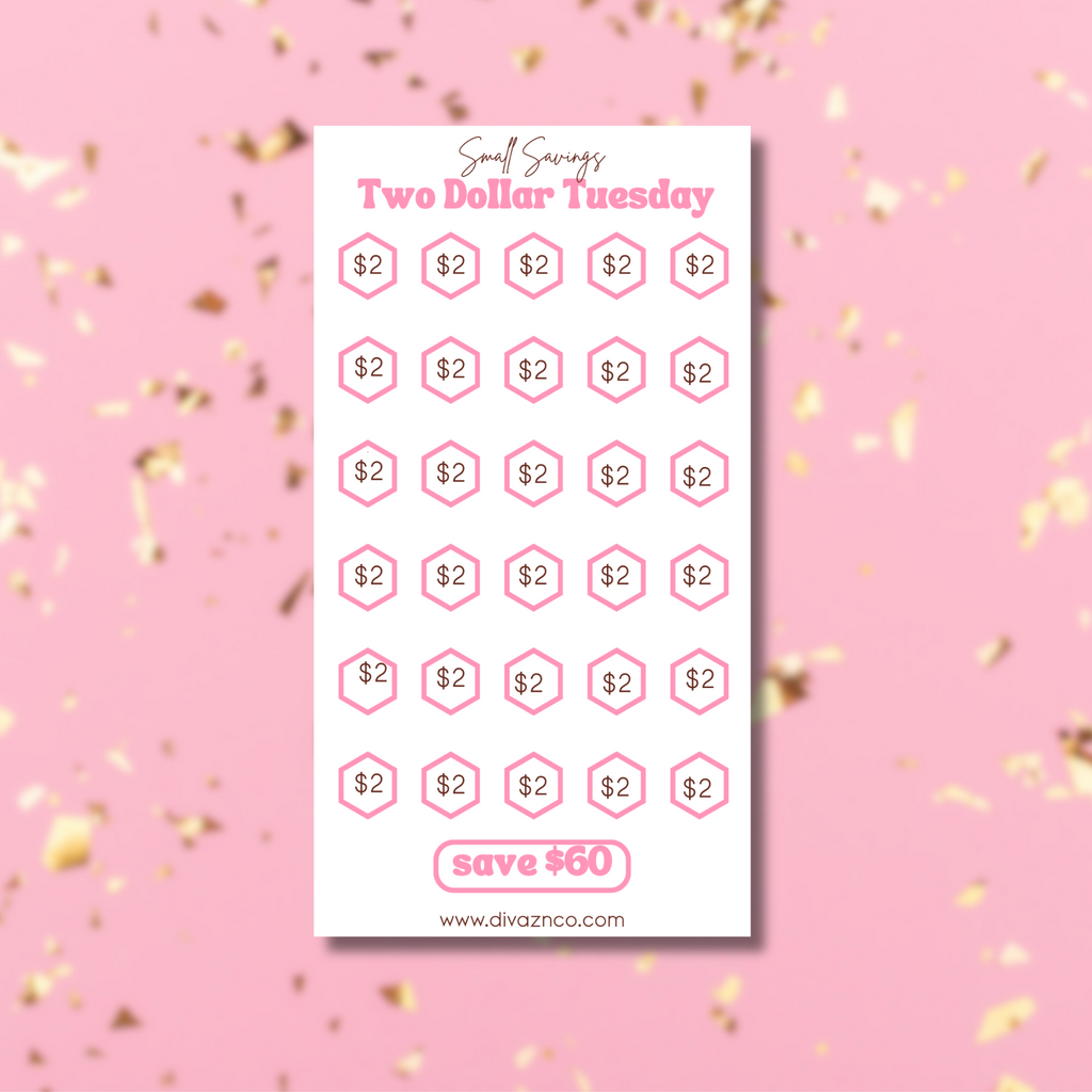 Two Dollar Tuesday Savings Challenge
