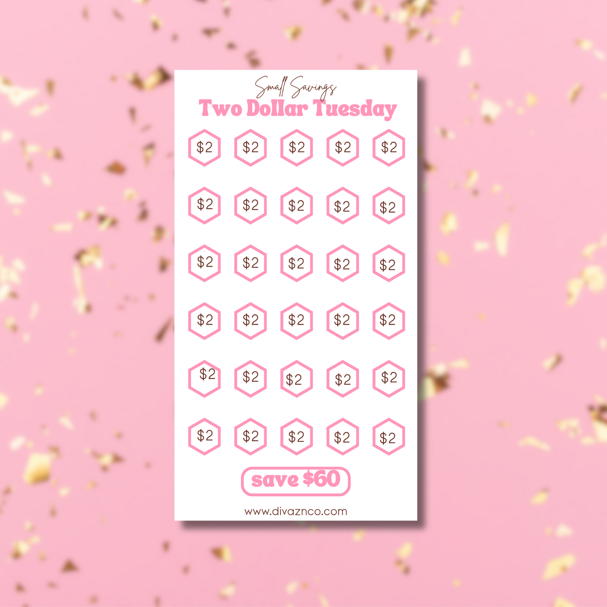 Two Dollar Tuesday Savings Challenge
